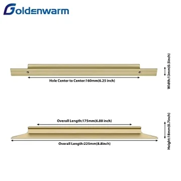 Goldenwarm 10 Pack Gold Cabinet Pulls Enhancing Home Decor