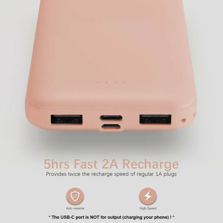 Miady 10000mAh Fast Charging Dual USB Power Bank