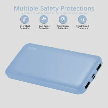 Miady 10000mAh Fast Charging Dual USB Power Bank