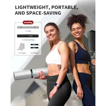 CAMBIVO Large Yoga Mat for Men and Women 1/4 Inch Thick, 72" x 48" Extra Wide Workout Mat, Exercise Fitness TPE Mat for Home Gym, Yoga, Pilates, Workout,Stretching,Meditation (Barefoot Exercise)