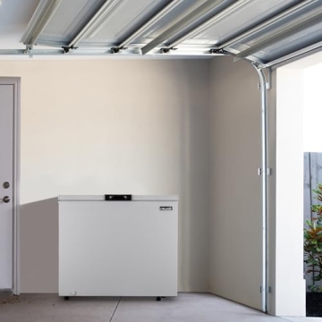 Newair 6.7 Cu. Ft. Chest Freezer with Removable Basket, Quiet Deep Freezer, Digital Temperature Control, Top Open Door Alarm, Fast Freeze Mode, Compact Freezer, Garage Storage, Cool Gray