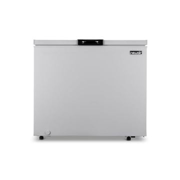 Newair 6.7 Cu. Ft. Chest Freezer with Removable Basket, Quiet Deep Freezer, Digital Temperature Control, Top Open Door Alarm, Fast Freeze Mode, Compact Freezer, Garage Storage, Cool Gray