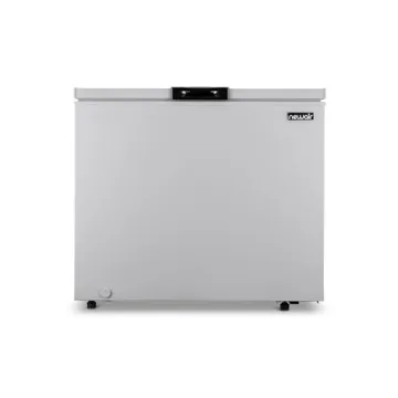 Newair 6.7 Cu. Ft. Chest Freezer with Removable Basket, Quiet Deep Freezer, Digital Temperature Control, Top Open Door Alarm, Fast Freeze Mode, Compact Freezer, Garage Storage, Cool Gray