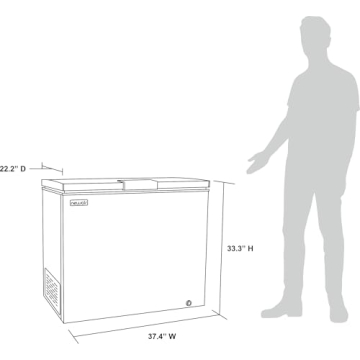 Newair 6.7 Cu. Ft. Chest Freezer with Removable Basket, Quiet Deep Freezer, Digital Temperature Control, Top Open Door Alarm, Fast Freeze Mode, Compact Freezer, Garage Storage, Cool Gray