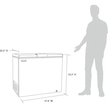 Newair 6.7 Cu. Ft. Chest Freezer with Removable Basket, Quiet Deep Freezer, Digital Temperature Control, Top Open Door Alarm, Fast Freeze Mode, Compact Freezer, Garage Storage, Cool Gray