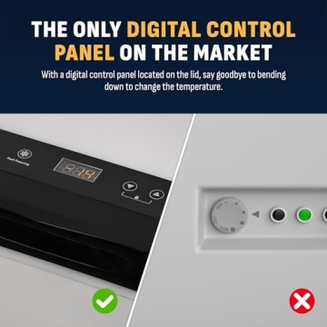 Newair 6.7 Cu. Ft. Chest Freezer with Removable Basket, Quiet Deep Freezer, Digital Temperature Control, Top Open Door Alarm, Fast Freeze Mode, Compact Freezer, Garage Storage, Cool Gray