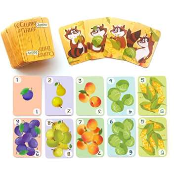 Melon Rind Clumsy Thief Junior Math Card Game, Adding to 10 Fun for Kids Ages 5-7+, Award-Winning Family Game for 2-4 Players, Educational to Develop Math Skills with Confidence