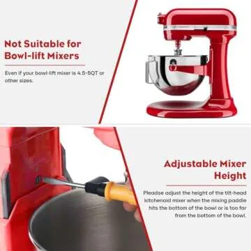 Gvode Flex Edge Beater for KitchenAid Mixers 4.5-5 Quart