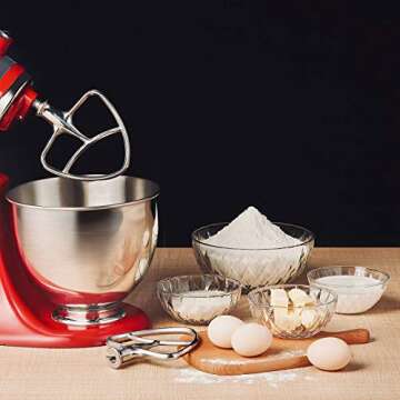 Gvode Flex Edge Beater for KitchenAid Mixers 4.5-5 Quart