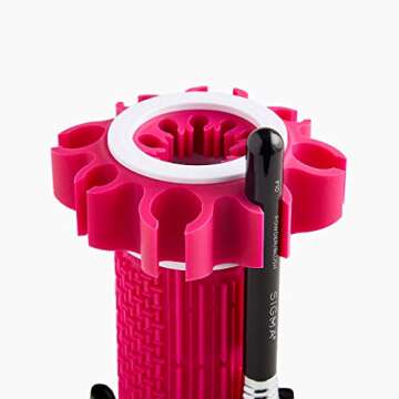 Sigma Beauty Dry'n Shape Spa - Makeup Brush Cleaning Tool - Wash, Dry and Shape to Restore Makeup Brushes - Makeup Brush Cleaner and Shaper - Holds 18 Brushes