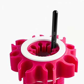 Sigma Beauty Dry'n Shape Spa - Makeup Brush Cleaning Tool - Wash, Dry and Shape to Restore Makeup Brushes - Makeup Brush Cleaner and Shaper - Holds 18 Brushes