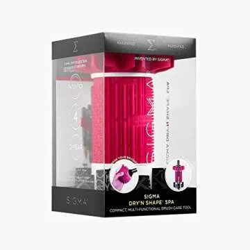 Sigma Beauty Dry'n Shape Spa - Makeup Brush Cleaning Tool - Wash, Dry and Shape to Restore Makeup Brushes - Makeup Brush Cleaner and Shaper - Holds 18 Brushes