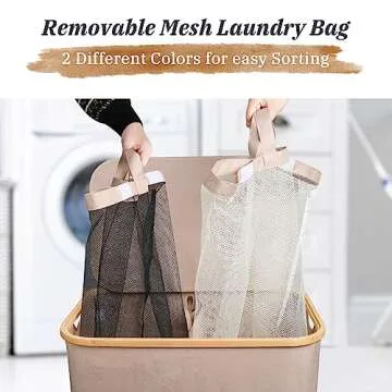 MCleanPin 294L Laundry Hamper with Removable Bags