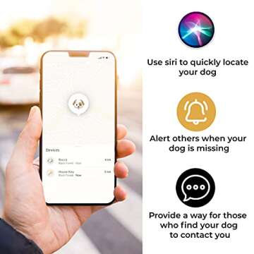 Pup Culture AirTag Dog Collar, Extra-Durable, Lightweight, and Protective AirTag Case for Dog Collar - Track Your Pet Using Apple AirTag Technology - Dog Collar AirTag Holder -for Dogs and Cats