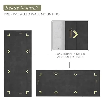 Rustic Farmhouse Full Length Mirror with Wood Frame