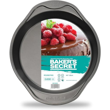 Baker's Secret Nonstick Round Cake Pan for Effortless Baking