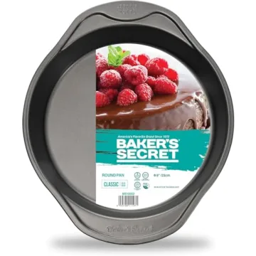 Baker's Secret Nonstick Round Cake Pan for Effortless Baking