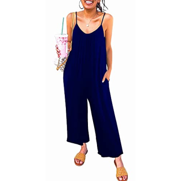 snugwind Casual Sleeveless Jumpsuit with Pockets
