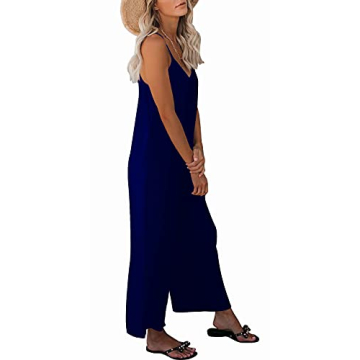 snugwind Casual Sleeveless Jumpsuit with Pockets