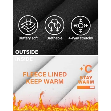 Thick Fleece Lined Leggings for Women Workout Thermal Winter