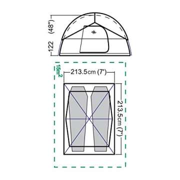 Coleman 2-Person Dome Tent for Camping | Sundome Tent with Easy Setup