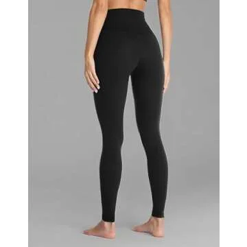 Colorfulkoala Women's High Waisted Tummy Control Workout Leggings 7/8 Length Ultra Soft Yoga Pants 25" (XL, Black)