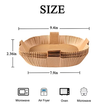 Gropecan Air Fryer Paper Liners for Easy Cleanup