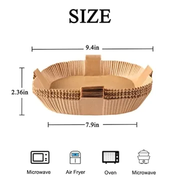 Gropecan Air Fryer Paper Liners for Easy Cleanup