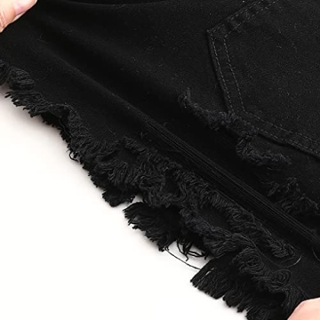 Stylish Women’s Mid Rise Ripped Stretchy Shorts For Summer