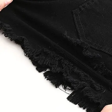 Stylish Women’s Mid Rise Ripped Stretchy Shorts For Summer