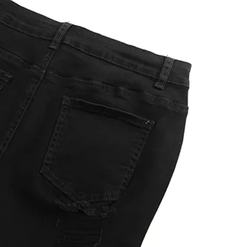 Stylish Women’s Mid Rise Ripped Stretchy Shorts For Summer