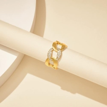 Stylish KissYan Gold Ring for Women | Dainty & Adjustable