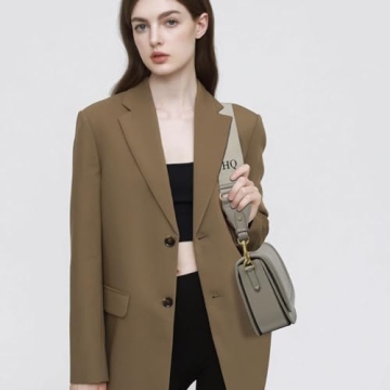 Crossbody Bags For Women-Custom Personalized Initial Embroidered Vegan Leather small Shoulder Bag