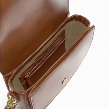 Crossbody Bags For Women-Custom Personalized Initial Embroidered Vegan Leather small Shoulder Bag