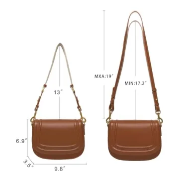 Crossbody Bags For Women-Custom Personalized Initial Embroidered Vegan Leather small Shoulder Bag