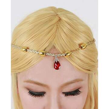 miccostumes Women's Costume Princess Cosplay Strapless Empire Waist Ruffled Chiffon Party Wedding Dress (small)