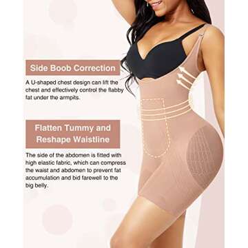 Lover-Beauty Back Fat Shapewear for Women Tummy Control