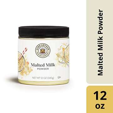 King Arthur Malted Milk Powder: Premium Baking Ingredient for Classic Diner-Style Sweetness, Ideal f...