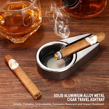 CiTree Cigar Ashtray - Portable Metal Accessory for Cigar Lovers