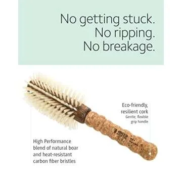 Ibiza Boar Bristle Round Brush for Ultimate Hair Shine