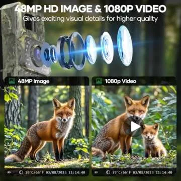 Assark Solar Trail Camera 48MP 30FPS, WiFi Bluetooth Game Camera with Motion Activated 0.2s Trigger, Night Vision Motion Activated IP66 Waterproof for Wildlife Scouting with 32GB Micro SD Card