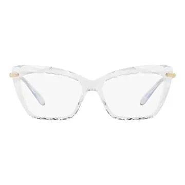 Stylish Dolce & Gabbana DG5025 Cat Eye Eyeglasses in Crystal/Clear