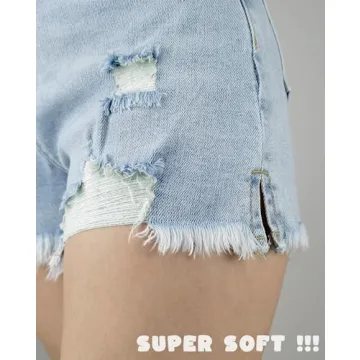 VAYEAH High Waisted Ripped Denim Shorts for Women