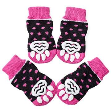 Akopawon Anti-Slip Pet Socks | Traction Control for Pets
