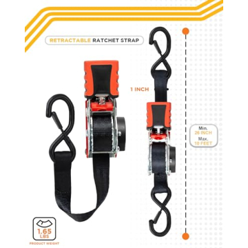 Strapinno Retractable Ratchet Straps for Easy Hauling