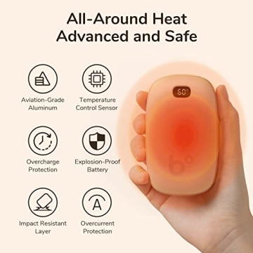JISULIFE Hand Warmer Rechargeable 9000mAh for All