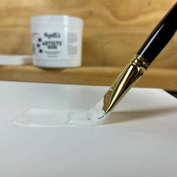 Hyatt's Artists’ Gesso Primer for Acrylic Painting | 1 Gallon (128 fl oz) Gesso White | Bulk Acrylic Gesso for Use to Canvas Prep by Artists | Made in the USA