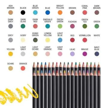 Posca Pencil oil color box, Multicolour, 36 Units (Pack of 1)