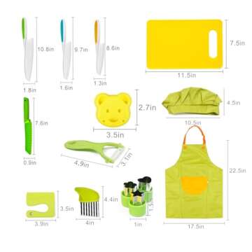 ANVOYRD Montessori Cooking Tools Set for Kids