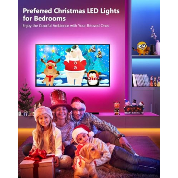 Nexillumi 100ft Color Changing LED Strip Lights Remote App Control